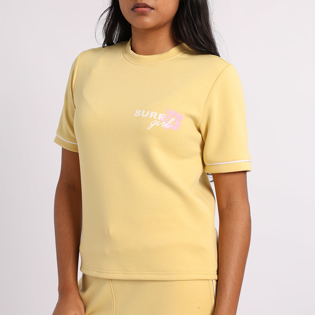 Yellow Graphic Top