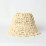 LADIES NOVA NATURAL STRAW SUN HAT (STONE TRIM