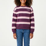 2PC SWEATER SET (PINK/BURG STRIPE)