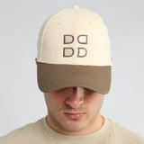 MENS BASIC SUPPLY STONE &amp; KHAKI COLOUBLOCK CAP