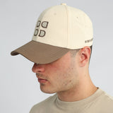 MENS BASIC SUPPLY STONE &amp; KHAKI COLOUBLOCK CAP