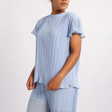 PALE BLUE BLOUSE