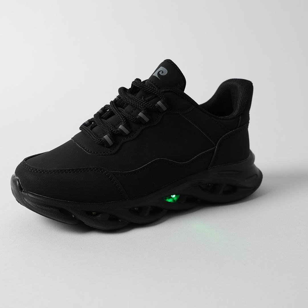 BLACK CASUAL LIGHT UP SNEAKER