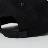 MENS EVOLVE BLACK PEAK CAP (WING STITCH)