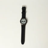 MENS ZAFF BLACK RESIN WATCH (ROUND FRAME)