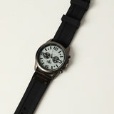 MENS ZAFF BLACK RESIN WATCH (ROUND FRAME)