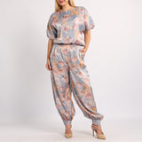 BLUE FLORAL  BLOUSE