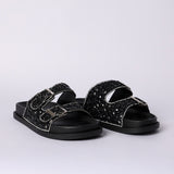 LADIES NOVA BLACK DIAMANTE PLATFORM BIRK