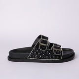 LADIES NOVA BLACK DIAMANTE PLATFORM BIRK