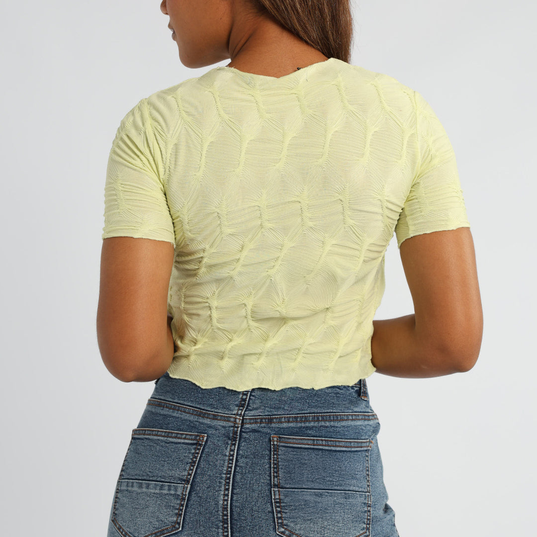 Green Crop Top