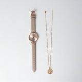 Pu Watch With Necklace