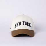 Trb Off-White And Khaki Colourblock Dad Cap.