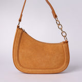 TAN LEATHER HANDBAG (LINED INNER)