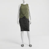 Black Cargo Skirt