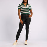 GREEN CROP KNIT TOP