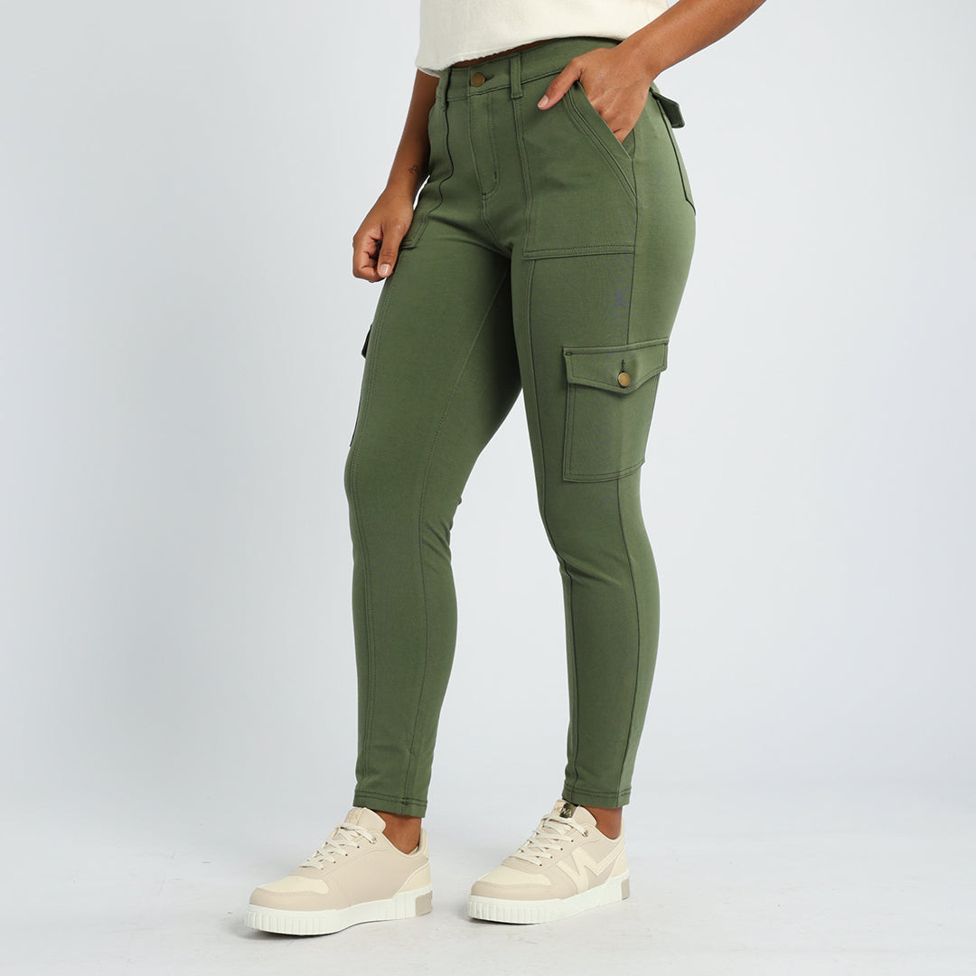 GREEN STRECH CARGO PANT