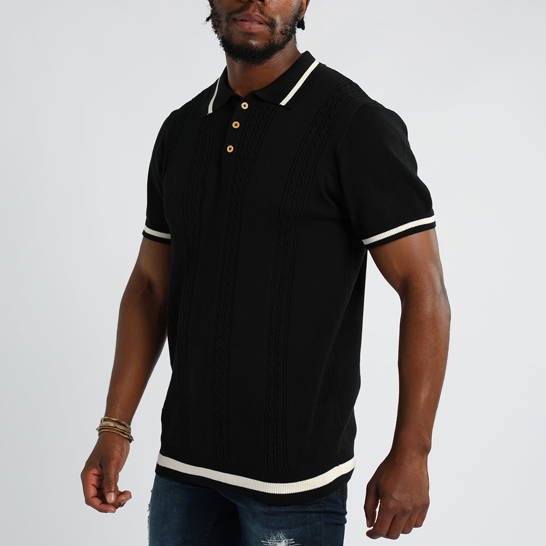 Black Knit Golfer