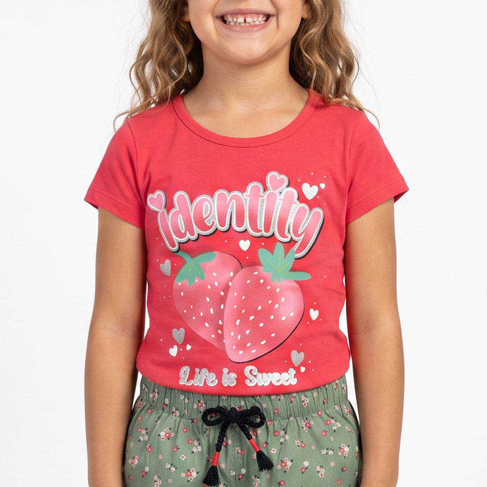 PINK PRINTED TOP