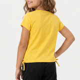 YELLOW PRINTED TOP
