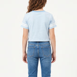 Girls Pale Blue Print