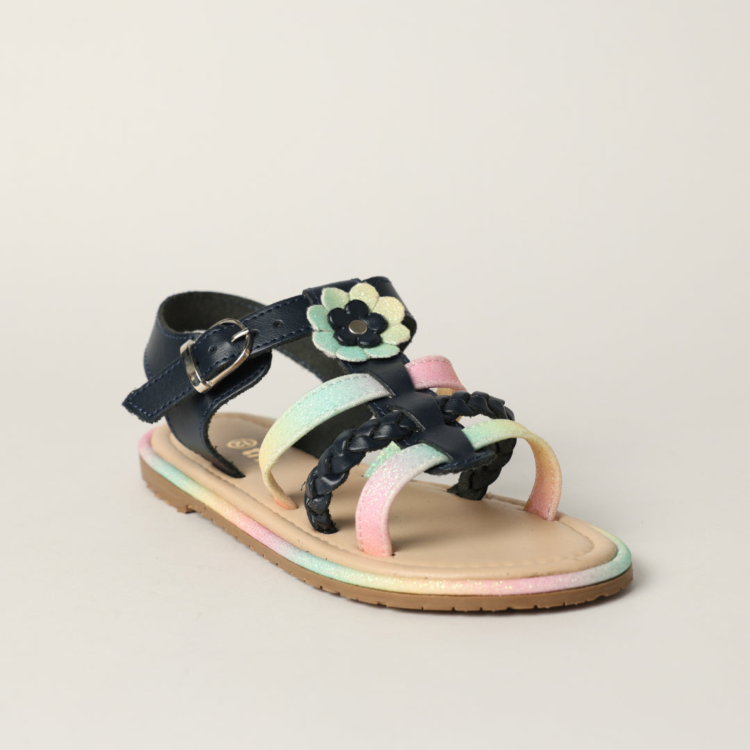 Glitter Sandal Flower Applique