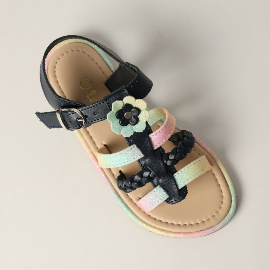Glitter Sandal Flower Applique