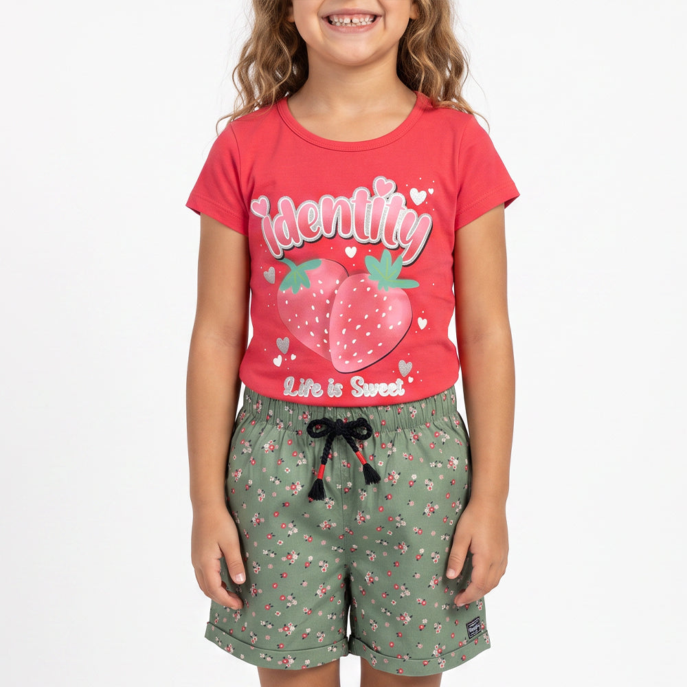 SAGE PRINTED SHORTS