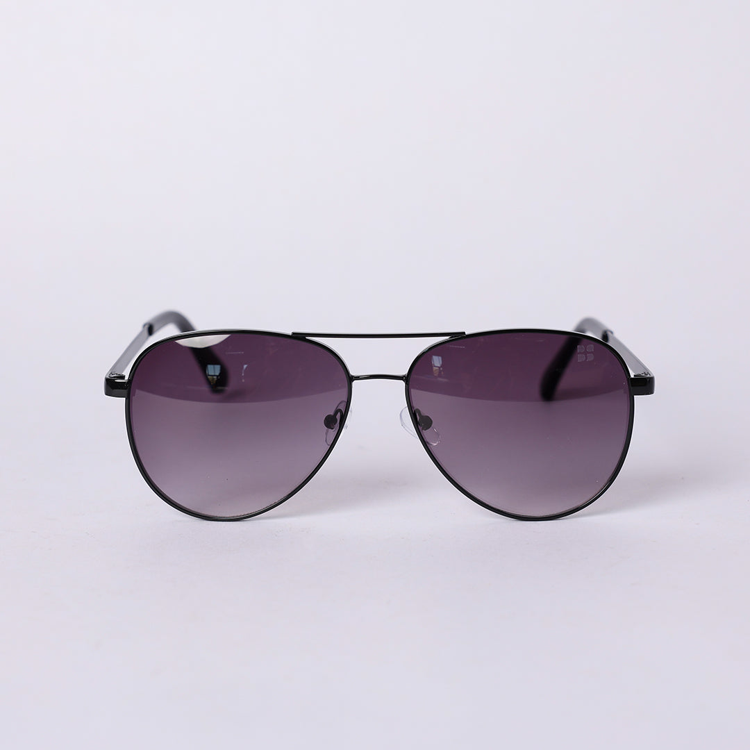 Metal Aviator Sunglasses.Smoke Gradient Lens.