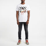 White Printed Tee