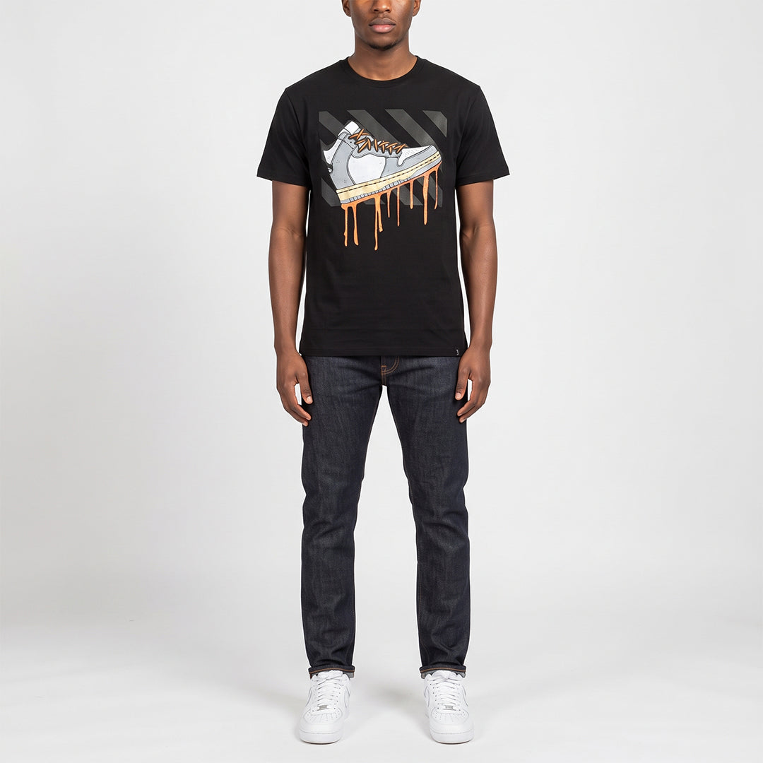 Black Printed Tee