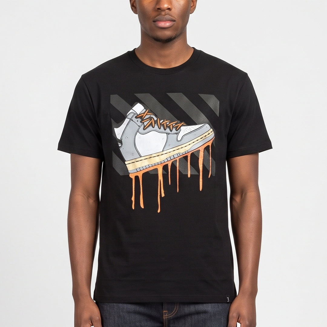 Black Printed Tee