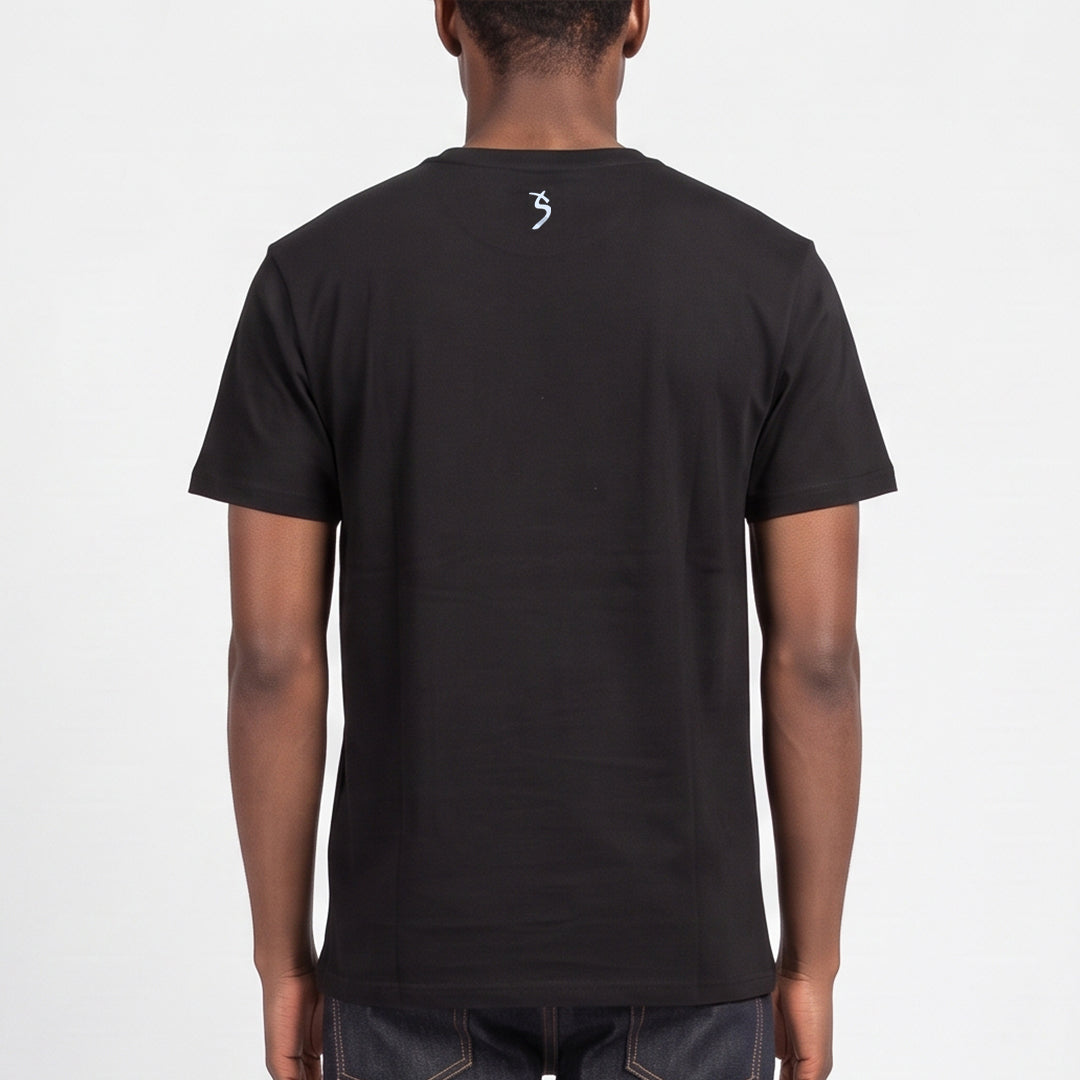 Black Printed Tee