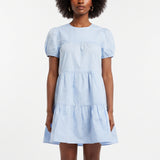 Blue Tiered Dress