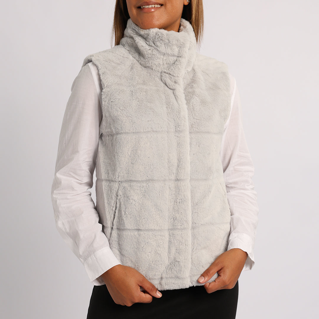 GREY SLEEVELESS BODYWARMER