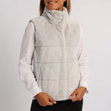 GREY SLEEVELESS BODYWARMER