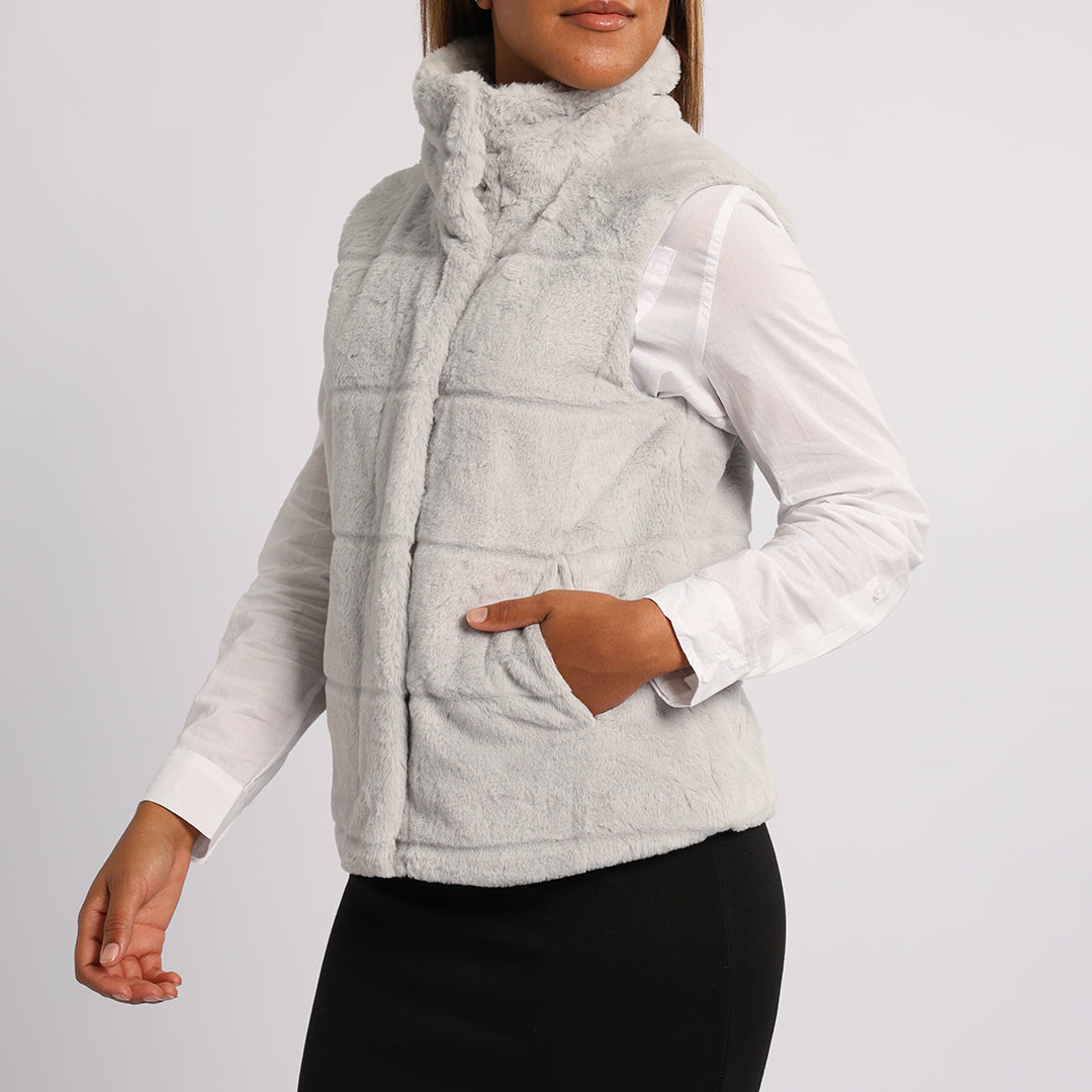 GREY SLEEVELESS BODYWARMER
