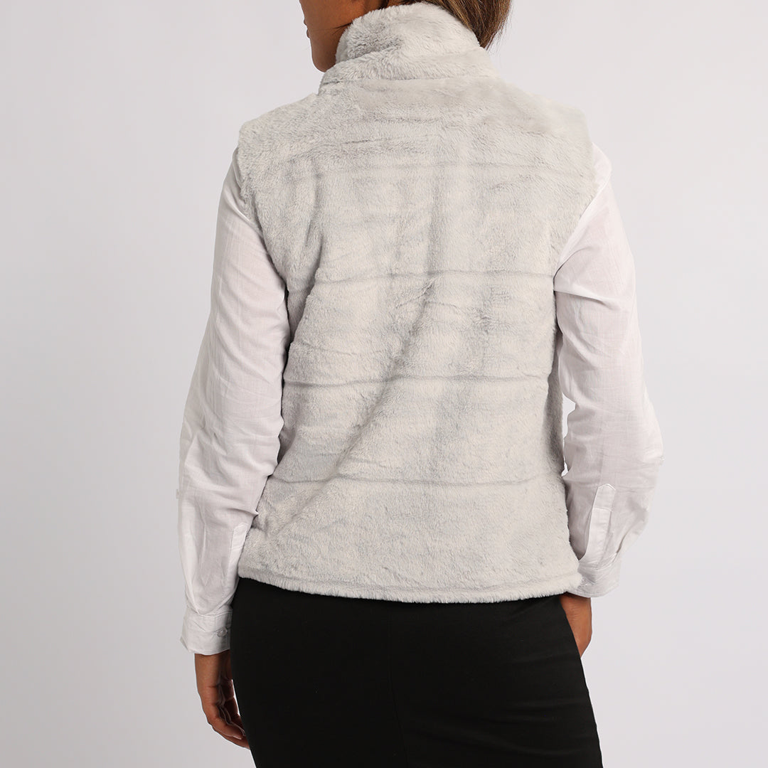 GREY SLEEVELESS BODYWARMER