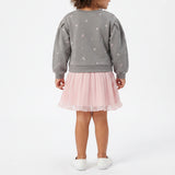 GREY/PINK COMBO DRESS