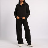 LADIES BLK KNITSWEATER