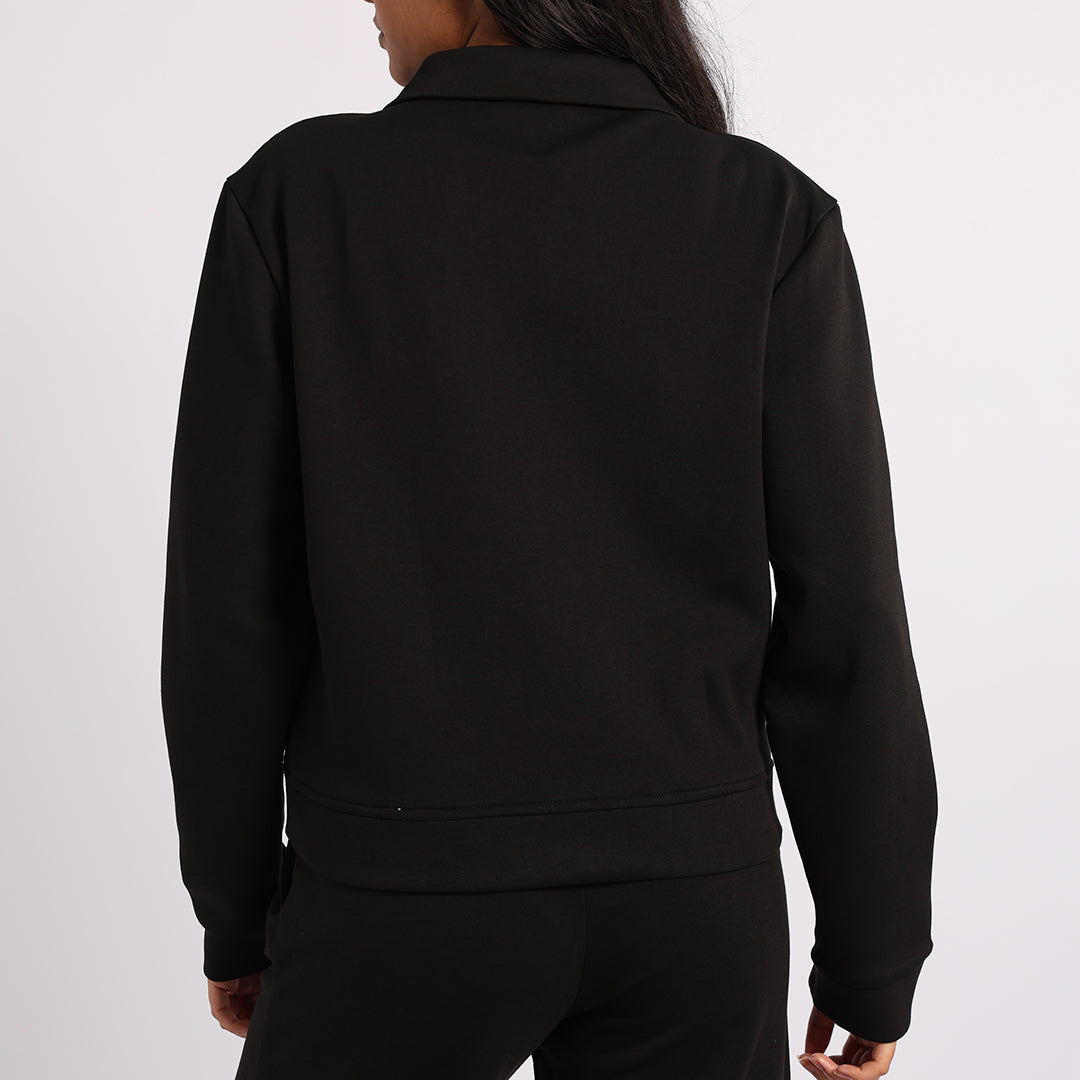LADIES BLK KNITSWEATER