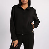 LADIES BLK KNITSWEATER