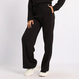 LADIES BLK WIDE PANTS