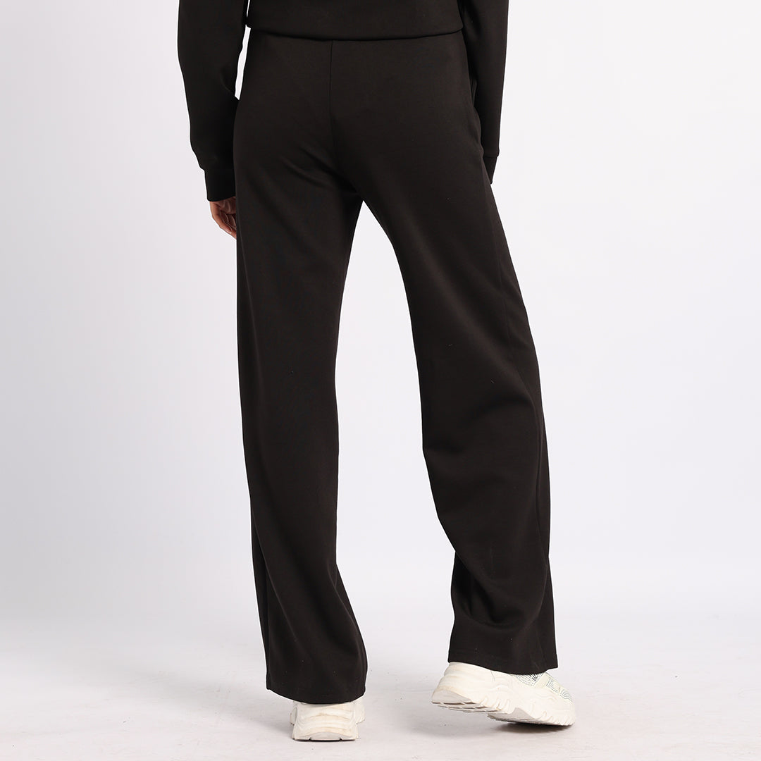 LADIES BLK WIDE PANTS