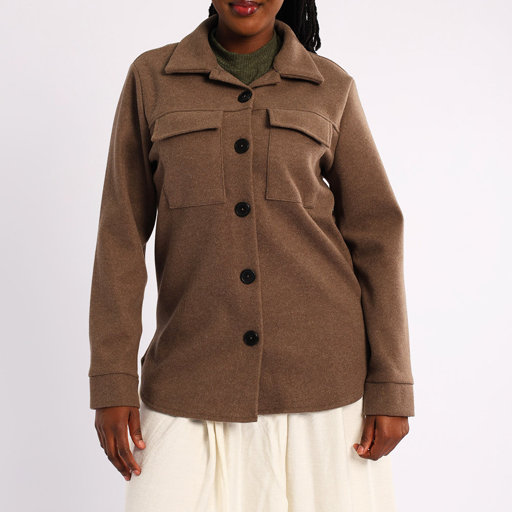 LADIES MOCCA SHACKET