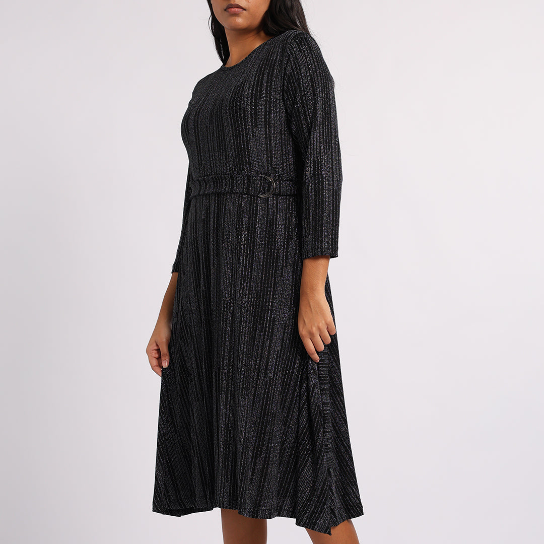LADIES BLACK/SILVER DRESS