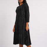 LADIES BLACK/SILVER DRESS