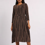 LADIES BLACK/GOLD DRESS