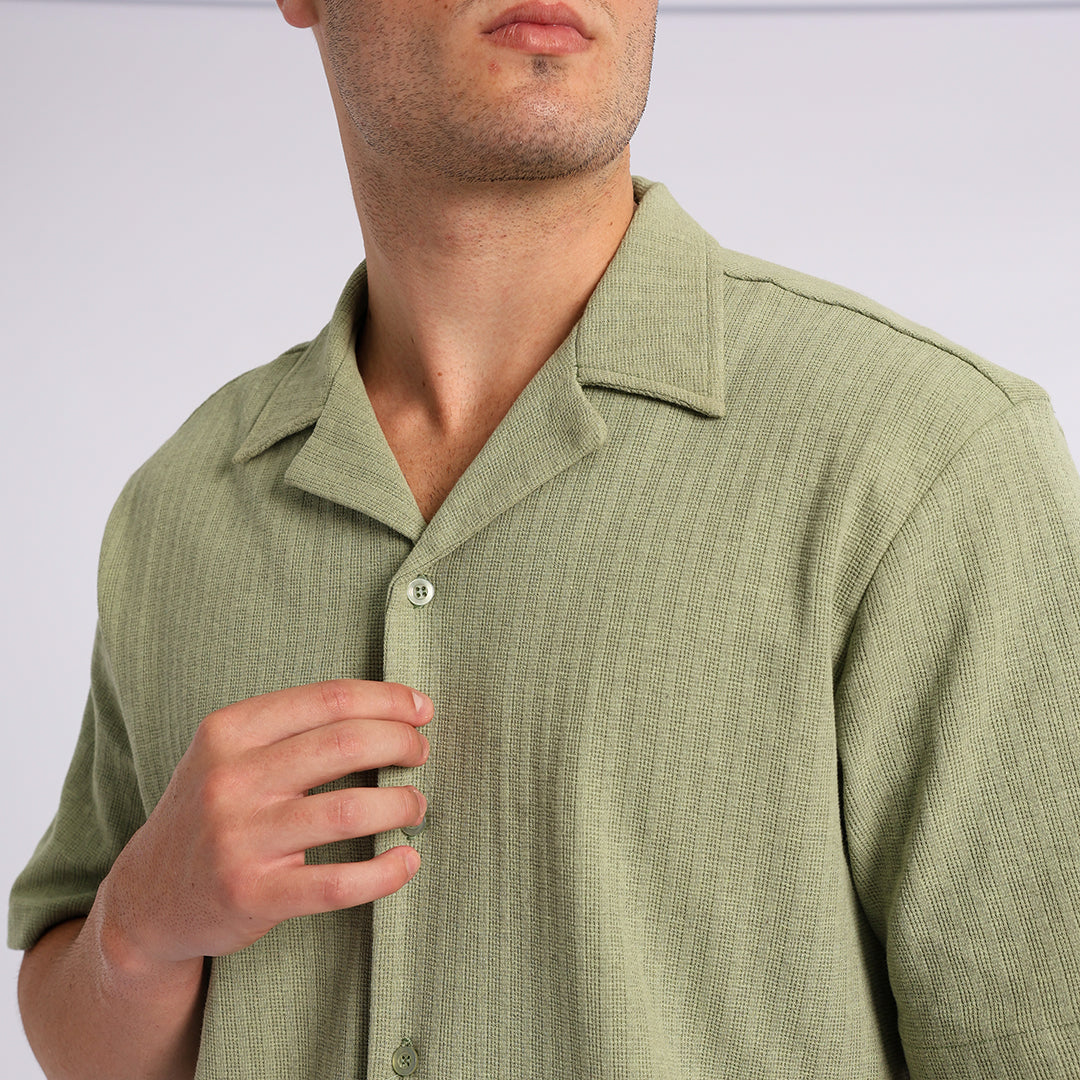 Mens Textured Shirt