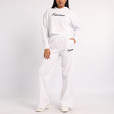 WHITE WIDE LEG PANT