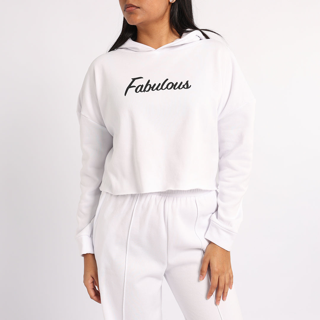 WHITE LONG SLEEVE SWEATER